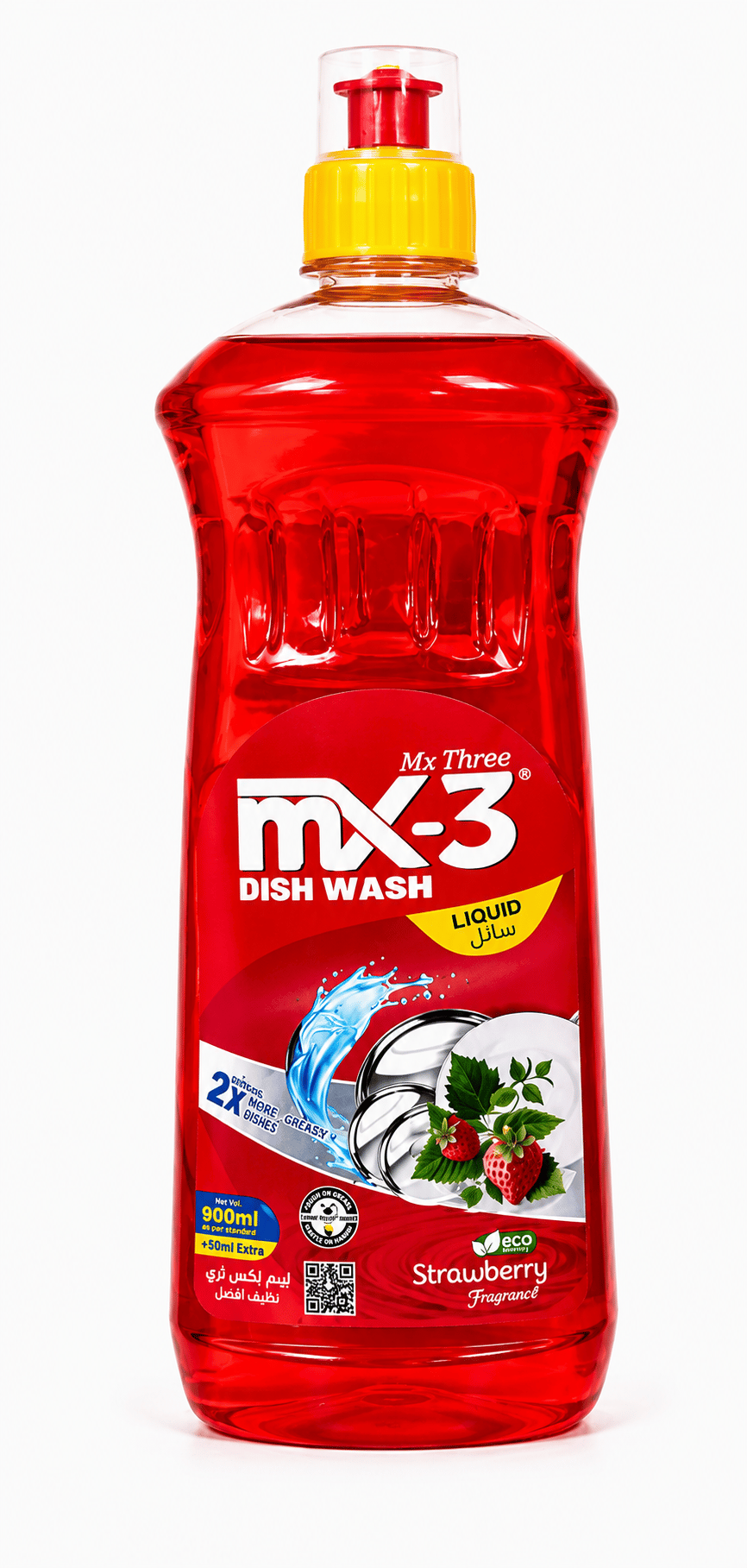 Strawberry Fragrant Dish Wash Liquid, Strawberry · Liquid · 900 ml
